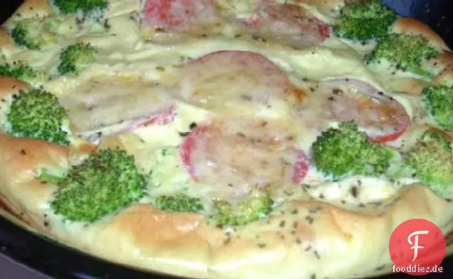 Gebackenes Omelett mit Brokkoli & Tomate