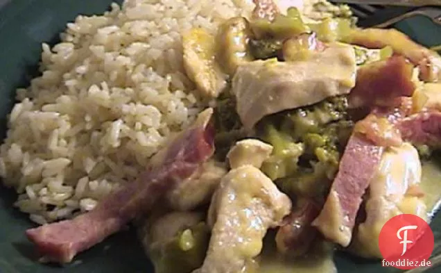 Huhn Brokkoli Cordon Bleu Kasserolle