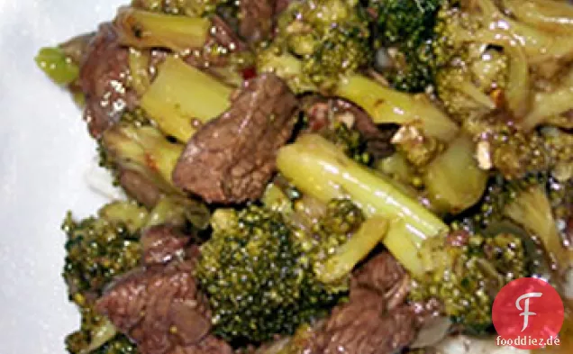 Heißes und spritziges Brokkoli-Rindfleisch