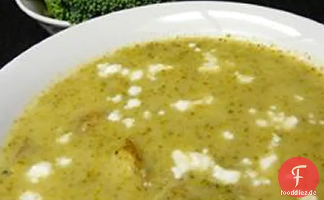 Brokkoli und Stilton Suppe