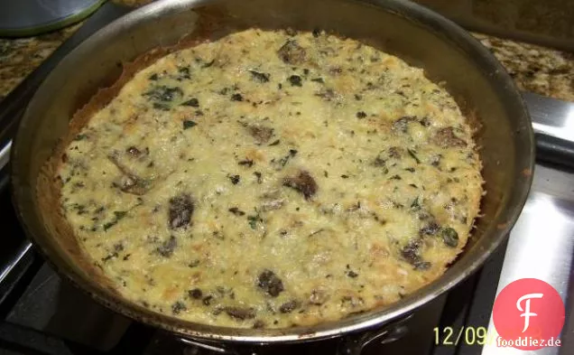 Pilze und Kapern-Frittata