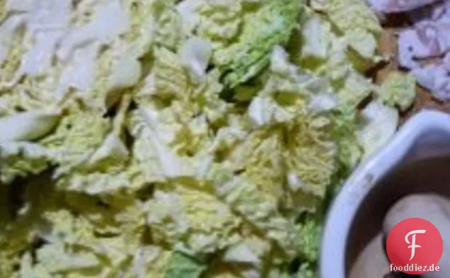 Kalbfleisch auf Wirsing