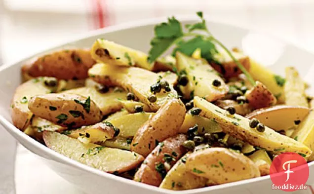 Fingerling-Kartoffelsalat mit Gremolata-Dressing