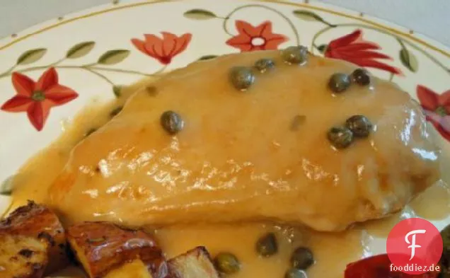 Weight Watchers Hähnchenbrust mit Kapernsauce für zwei