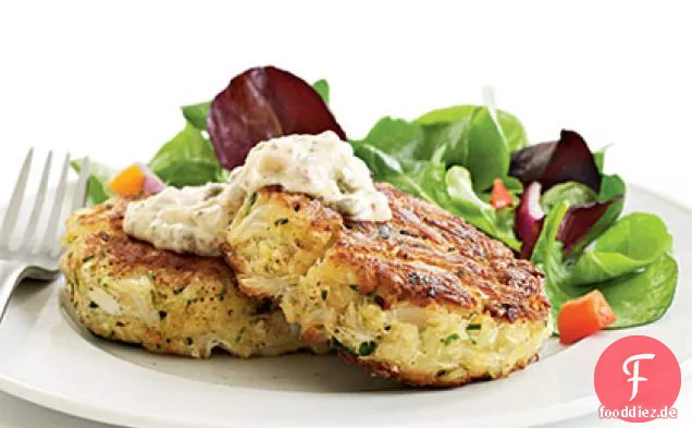 Krabbenkuchen mit würziger Rémoulade