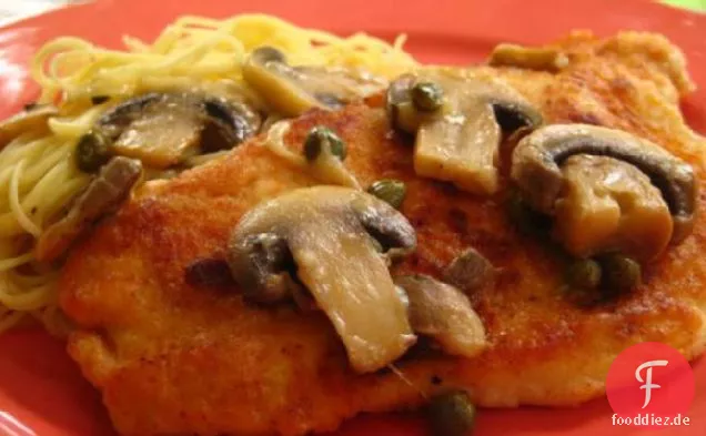 Hühnchen-Piccata Mit Pilzen