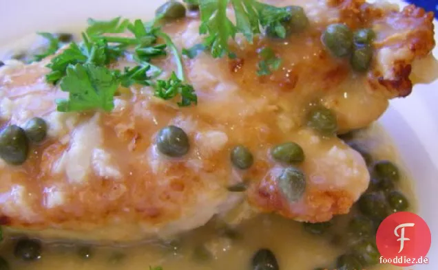 Skillet Zitronenhähnchen mit Kapern
