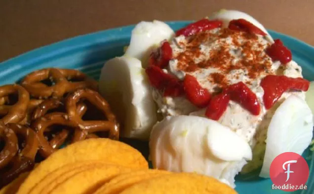 Vegetarisches Liptauer Käse