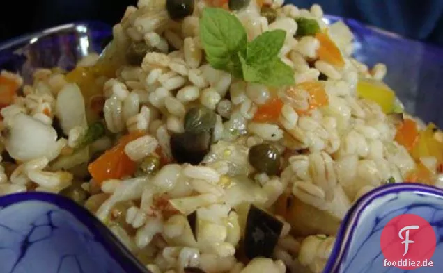 Zitrone Minze Gerste Salat
