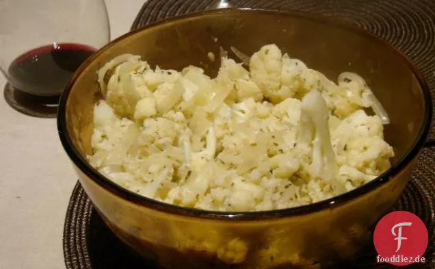 Blumenkohl in Käsesauce