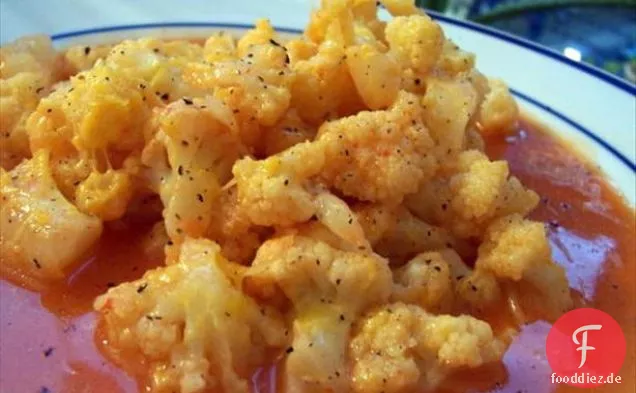 Blumenkohl in Chili-Butter-Sauce