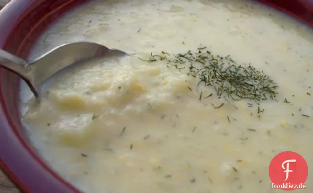 Käsige Blumenkohlsuppe