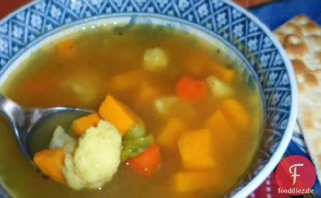 Blumenkohl & Süßkartoffel-Curry-Suppe