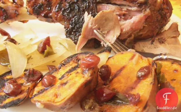 Türkei Drumsticks, Gebraten, geschmort und glasiert