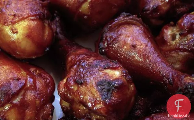 Brathähnchen Drumsticks und Gemüse