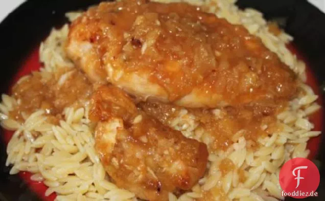 Honig Knoblauch Gebratenes Huhn Drumsticks