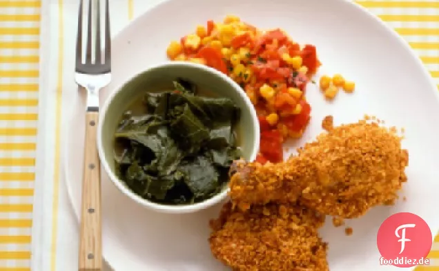 Cornflake-verkrustetes gebackenes Huhn