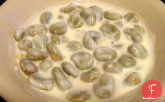 Frühling Dicke Bohnen in Joghurt