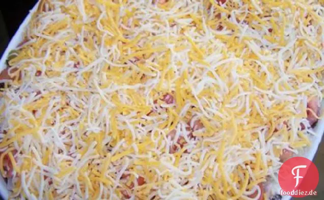 Geschichtete Nacho Dip