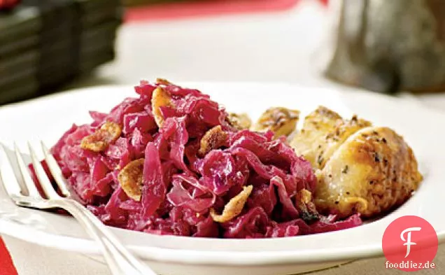 Süß-Saurer Geschmorter Kohl (Rotkohl)