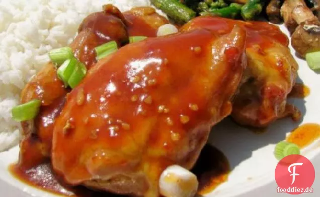 Asiatische Hähnchenschenkel