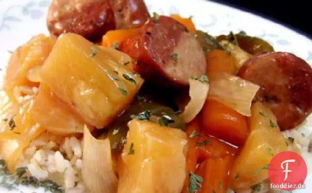 Sweet 'n' Sour Wurst-Crock Pot
