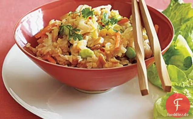 Gebratener Brauner Reis mit Edamame