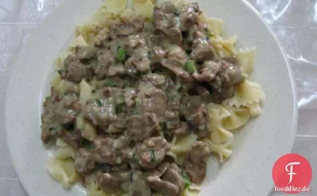 Seitan und Pilz Stroganoff (Vegan)