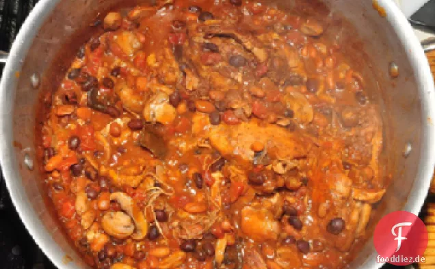 Slow Cooker Huhn und Bohnen-Chili