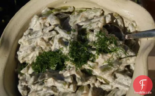 Grüne Bohnen Mit Joghurt und Dill