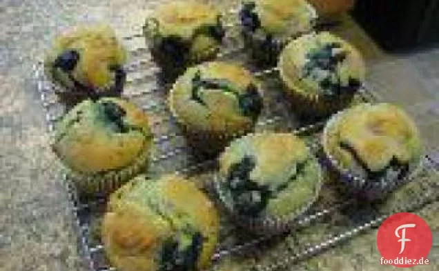 Gluten-, milch- und rohrzuckerfreie Blaubeermuffins