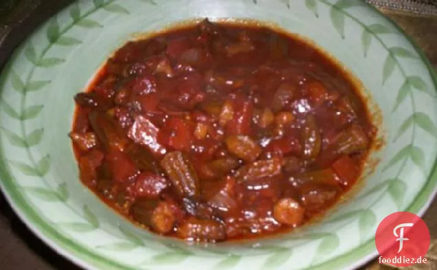 Spicy Okra Stir Fry (Naher Osten Stil)