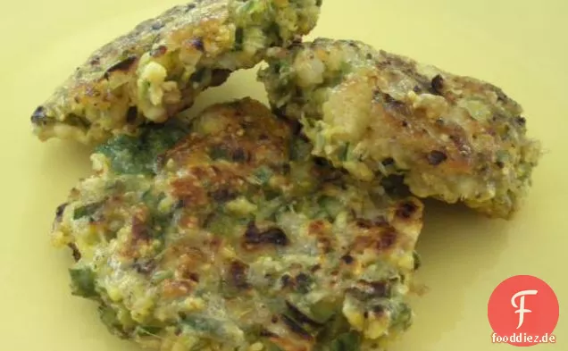 Gebratener Okra mit knusprigem Parmesanüberzug