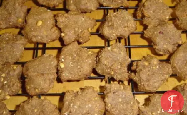 Apfel Butter-Erdnuss Butter Cookies