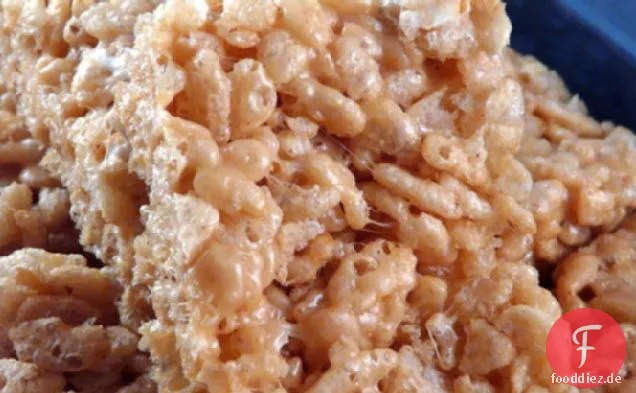Niedriger Fett-Erdnussbutter-Reis-Krispies, Bars