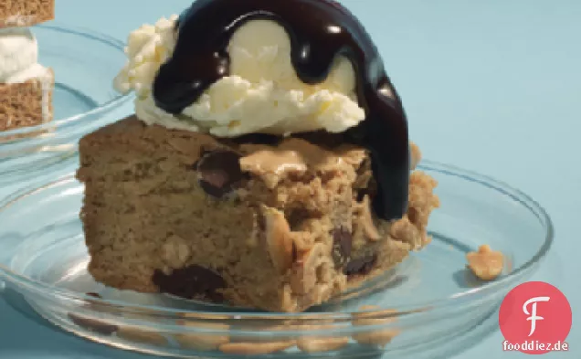 Chocolate Chip und Erdnuss Blondies