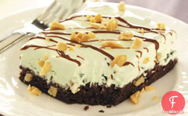 Mint Sundae Brownie-Quadrate Rezept