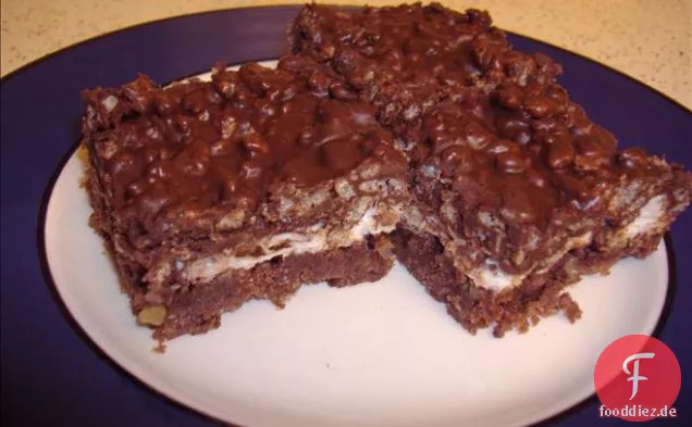 Schokoladen-Marshmallow-Quadrate