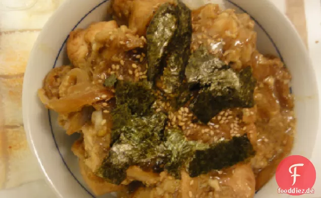 Oyako-don (Huhn und ei-Reisschüssel)