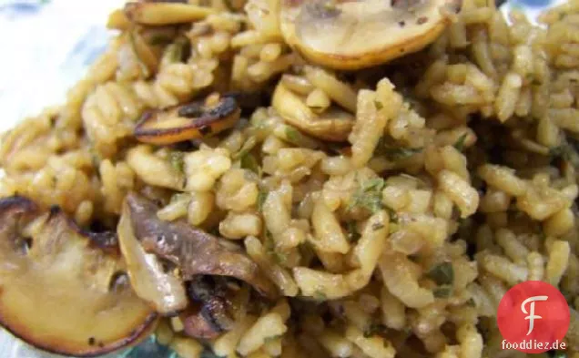 Pilzreis mit Zwiebeln & Schalotten