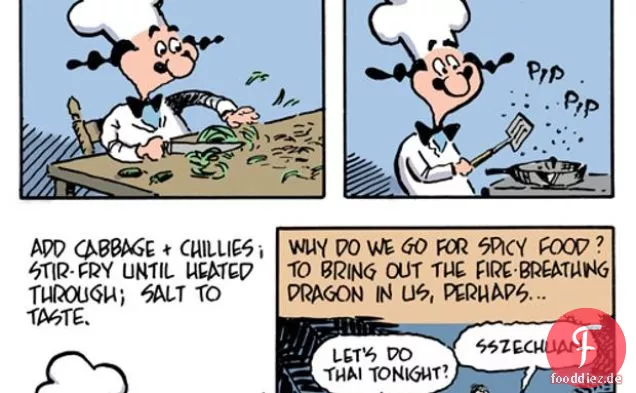 Die Cartoon-Küche: Kohl und Senfkörner