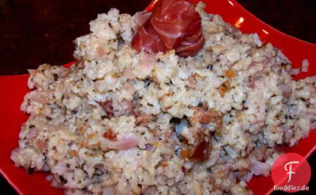 Risotto Mouselin (Reis und Schinken Gericht)
