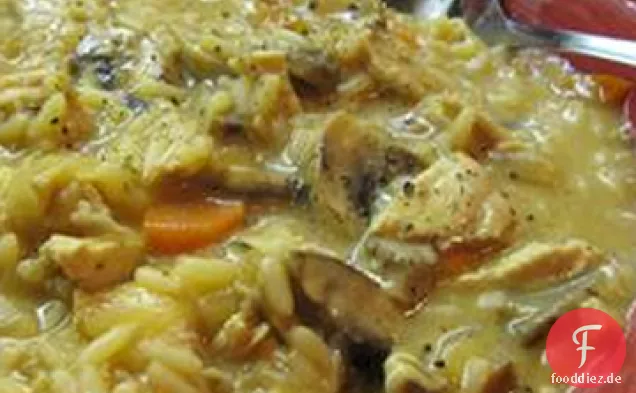 Huhn und Pilz Chowder