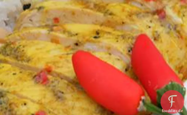 Thailändisches gegrilltes Hähnchen mit Chili-Dip-Sauce