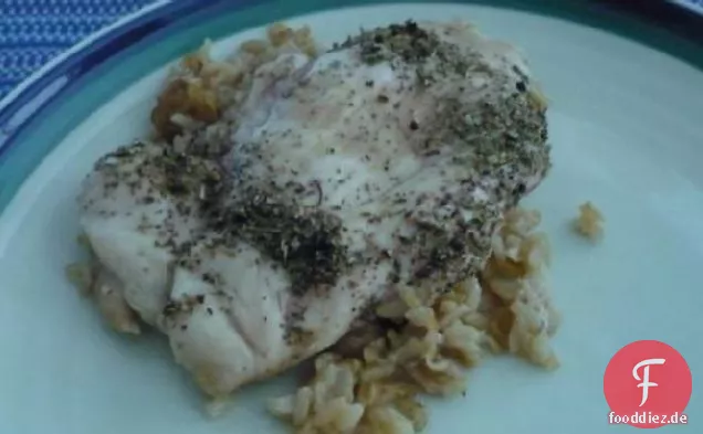 Zitrone-Kraut Huhn & Reis Backen