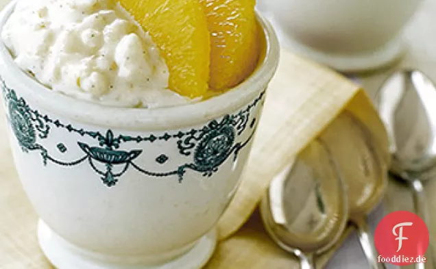 Cremiger Orangenreis Pudding