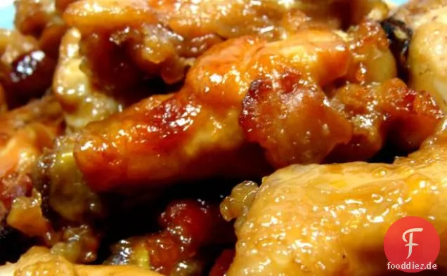 Gegrillte gebratene Flügel