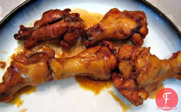 Hähnchenflügel in Honig-BBQ-Sauce