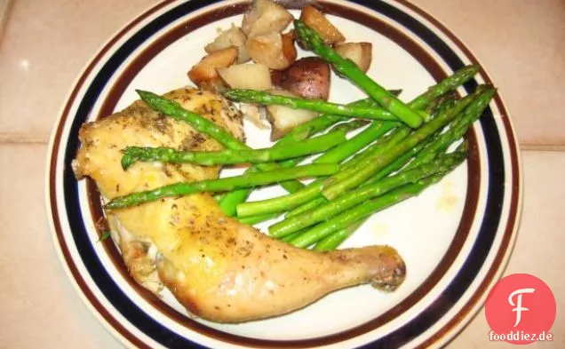 Spargel Mit Parmesan Pita-Runden