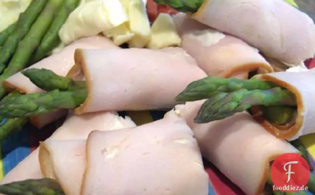 Eingewickelter Spargel - Fleisch